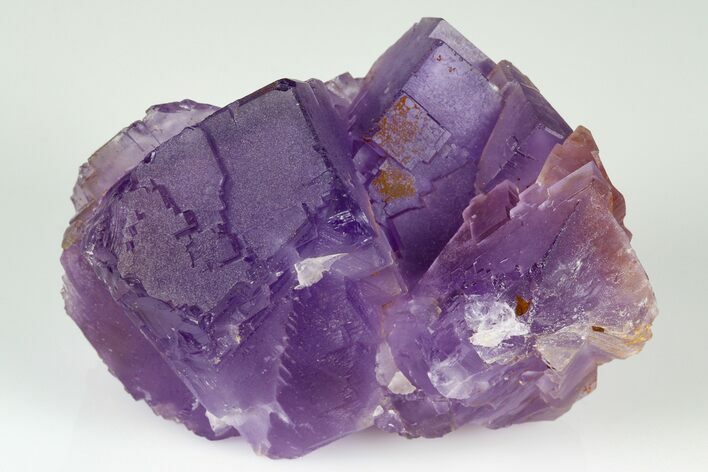 Purple, Cubic Fluorite Crystal Cluster - Berbes, Spain #183845